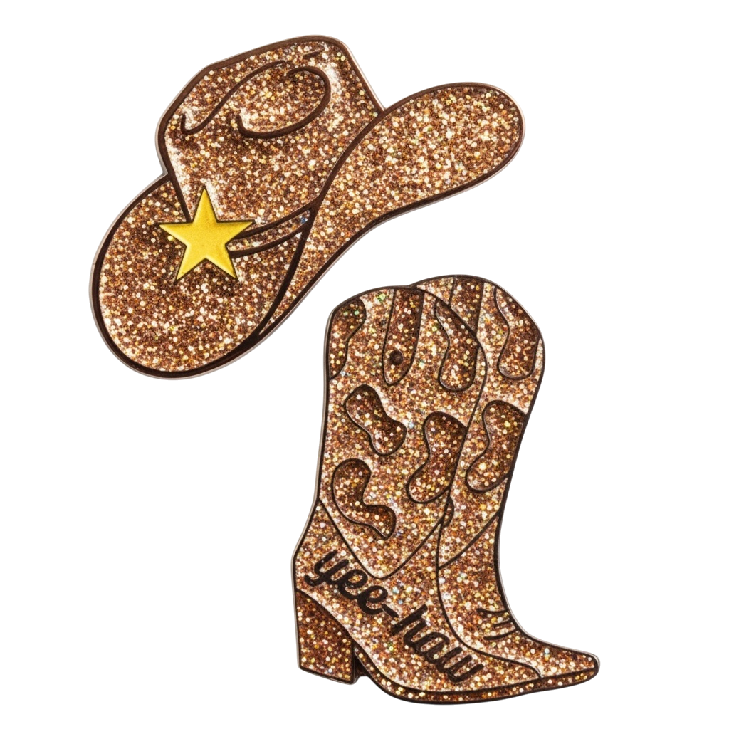 Cowgirl Number Pin Charms by Dubois Cheval