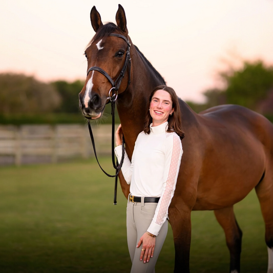 Euphoric Equestrian Palm Beach Long Sleeve Show Shirt