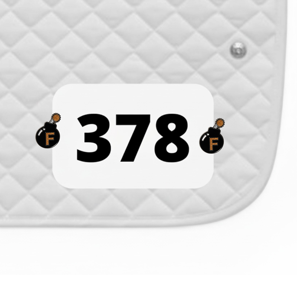 F Bomb Number Pin Charms by Dubois Cheval