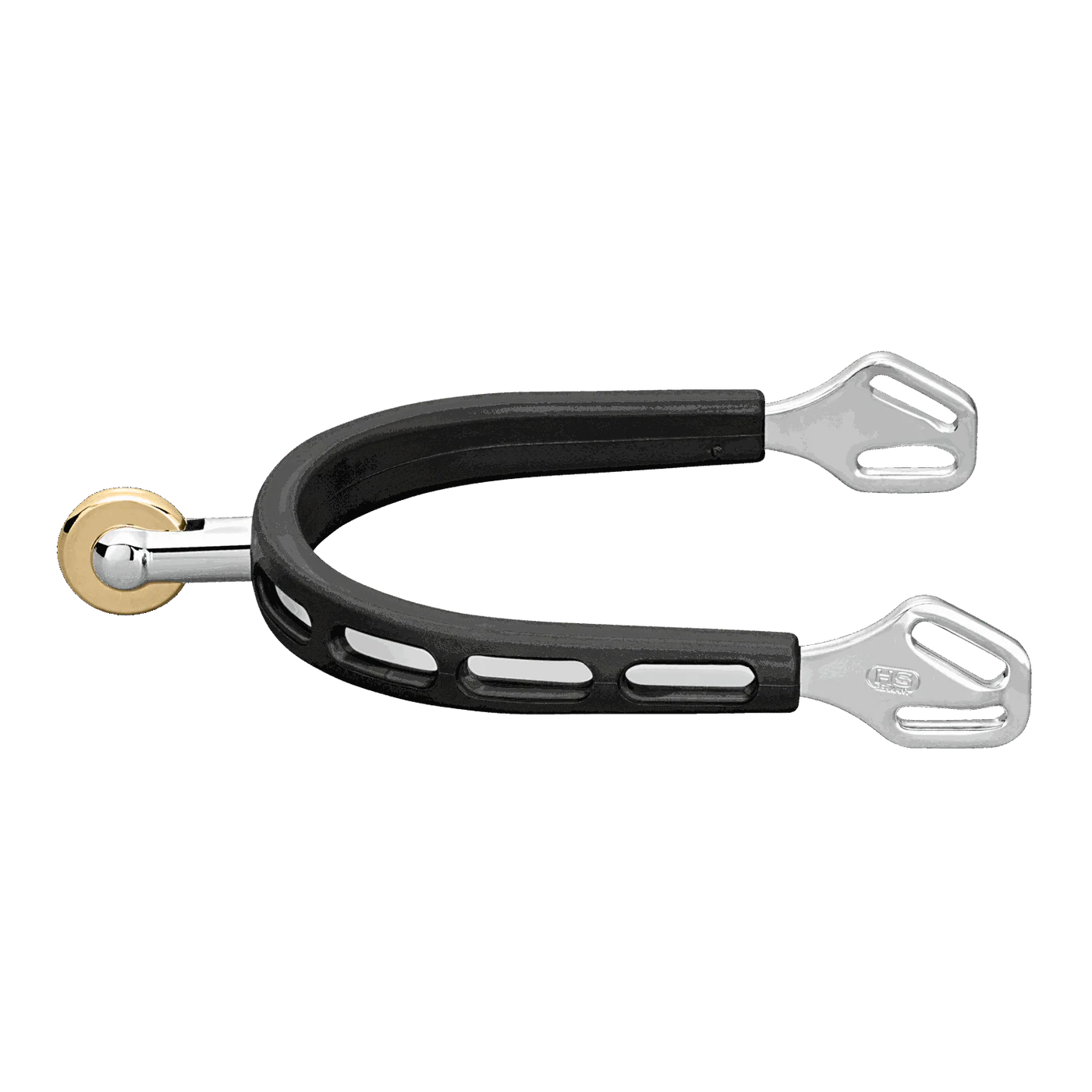 Herm Sprenger Ultra Fit Extra Grip Spurs With Balkenhol Fastening - Stainless Steel, 25 mm Rounded
