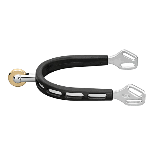 Herm Sprenger Ultra Fit Extra Grip Spurs With Balkenhol Fastening - Stainless Steel, 25 mm Rounded