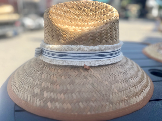 Island Girl Hats - Navy Pinstripe