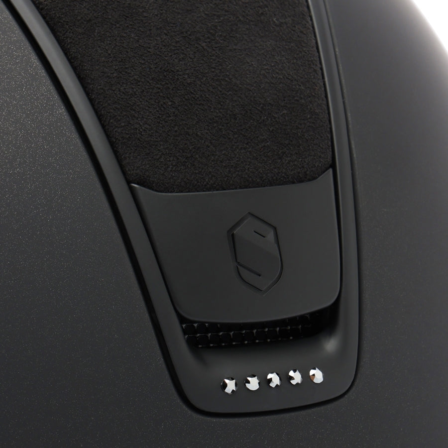 Samshield 2.0 Miss Shield Shadowmatt Helmet Alcantara Top with 5 Crystals