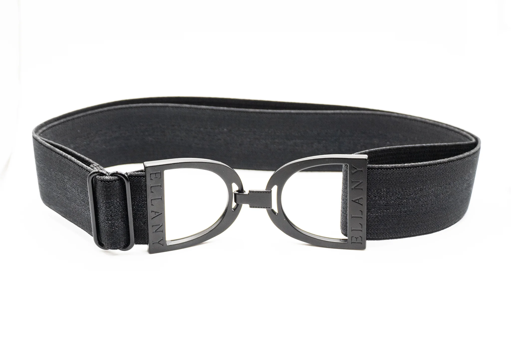 Ellany Equestrian  Dark Horse - 1.5" Black Stirrup Elastic Belt