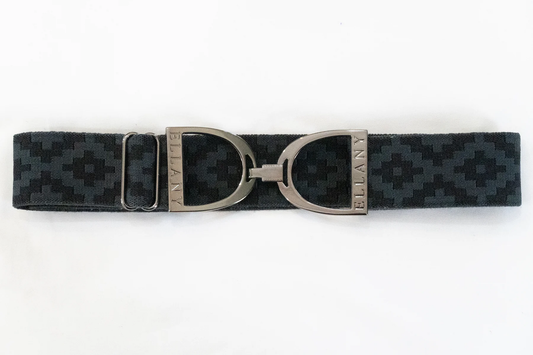 Ellany Elastic Belts Gunmetal  Sitrrup 1.5"