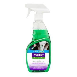 Farnam Vetrolin® Green Spot Out Spray-On Dry Horse Shampoo 16oz