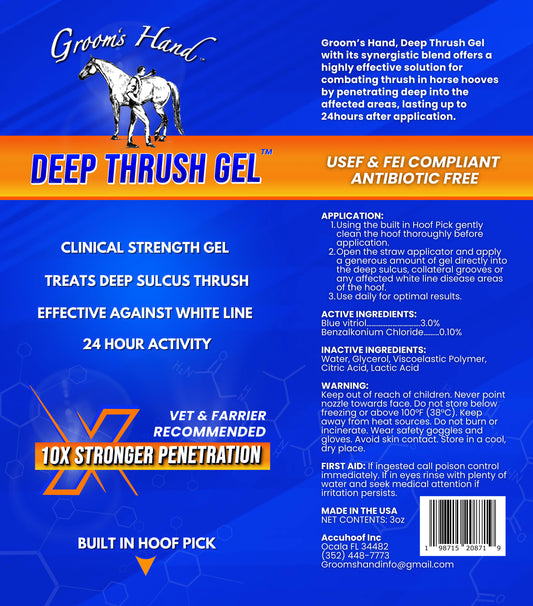 Groom’s Hand Deep Thrush Gel®