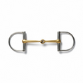 Load image into Gallery viewer, Dee Ring Copper Mouth Snaffle Bit

