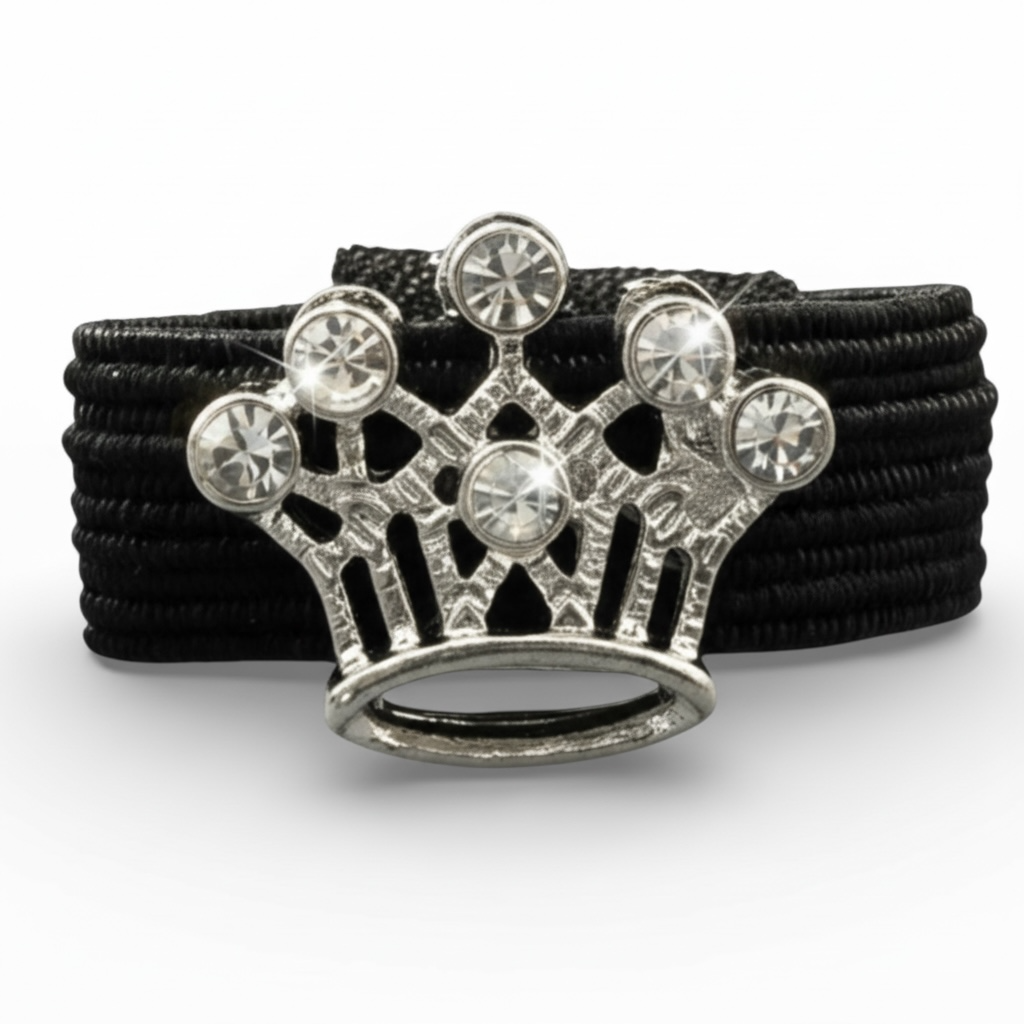 Sparkly Silver Crown - Dubois Cheval Crop Charm