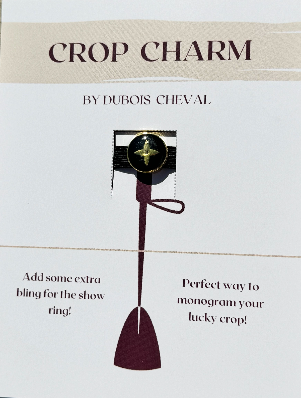 Dubois Cheval Crop Charm - LV